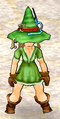 A player wearing a woodsman's tunic.