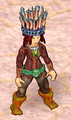 A player wearing Rusalka's water moccasins.