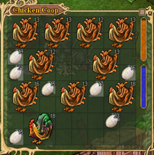 Image depicting some optimal placement for chickens in a chicken coop.