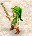 A player wielding a bronze sword.